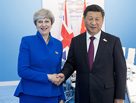 习近平会见英国首相特雷莎·梅