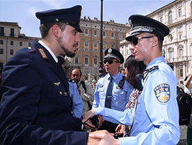 中意警方启动第三次在意联合巡逻 