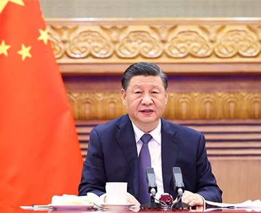 国家主席习近平在北京应约同美国总统拜登视频通话 